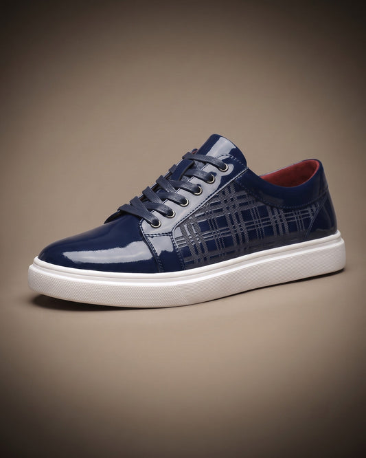 Marino Patent-Effect Sneakers